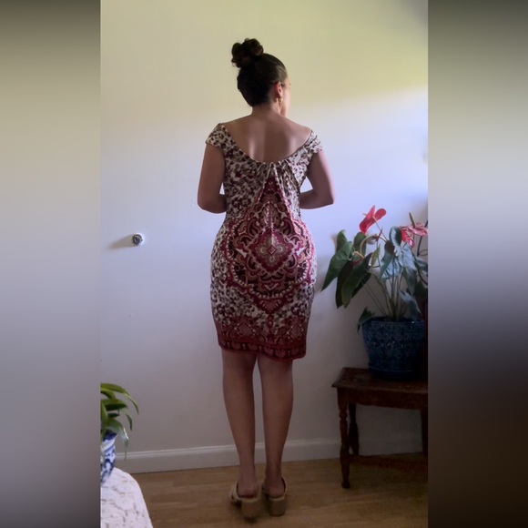 London Times Draping Midi Dress - Picture 1 of 7